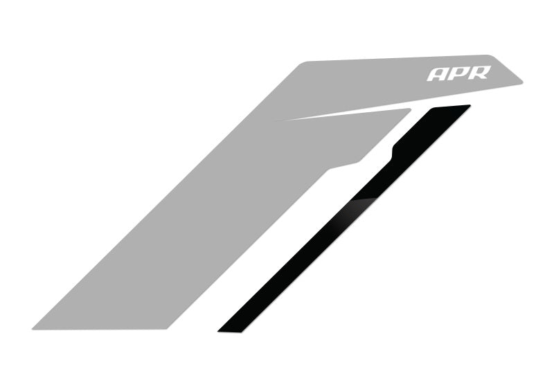 APR Sideburn Stickers - Silver APR/Black Stripe (Pair) PM100335