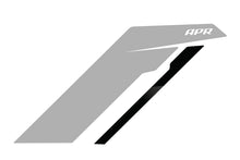 Load image into Gallery viewer, APR Sideburn Stickers - Silver APR/Black Stripe (Pair) PM100335