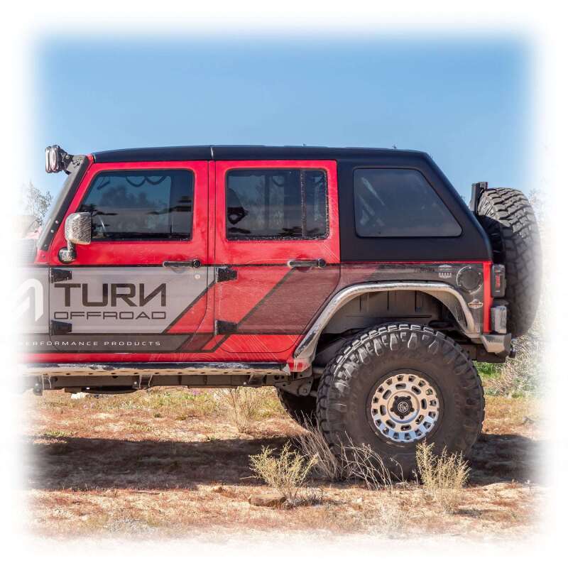 Turn Offroad 07-18 Jeep JK 2 Door Fastback Hardtop 4-Piece White HTJKFB2-M4W