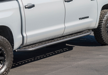 Load image into Gallery viewer, Cali Raised 14-21 Toyota Tundra Step Ed Rock Sliders - Kick Out/PwdrCoat Plate/PwdrCoat
