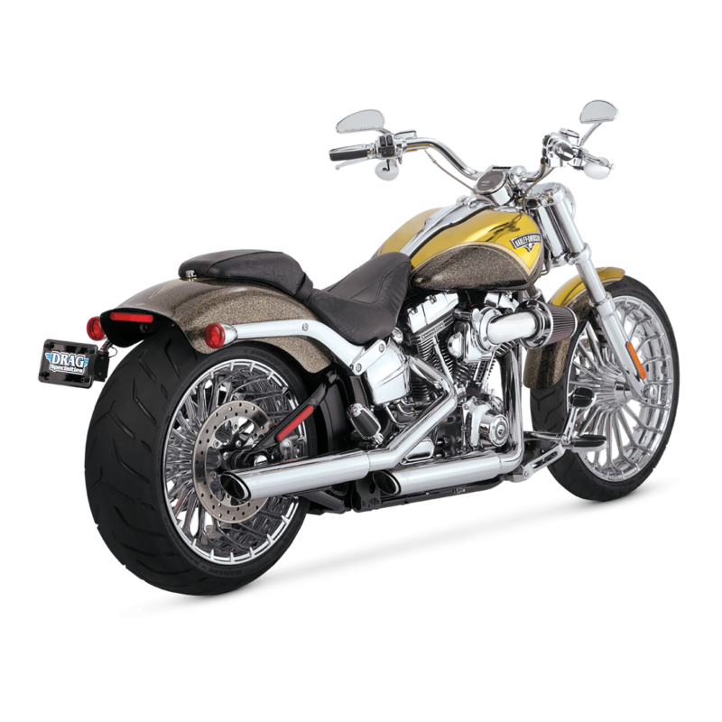 Vance & Hines HD Softail 91-09 Fatboy Twin Slash Slip-On Exhaust 46844