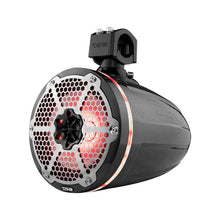 Load image into Gallery viewer, DS18 Marine And Powersports Tower 8in 125 Watts RMS RGB LED Lights Black Carbon Fiber