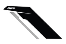 Load image into Gallery viewer, APR Sideburn Stickers - Black APR/Silver Stripe (Pair) PM100334