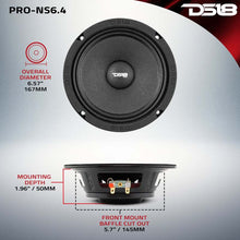 Load image into Gallery viewer, DS18 6.5in 150 Watts RMS 4 ohm Neodymium Shallow Full Range Loudspeaker