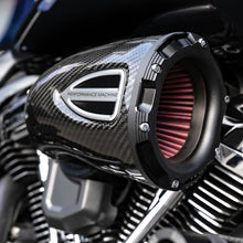 Load image into Gallery viewer, Performance Machine 93-06 Big Twin CV Carb,01-17 Big Twin Delphi C4 Series Air Cleaner - CF/Blk Ops