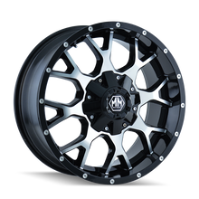 Load image into Gallery viewer, Mayhem 8015 Warrior 18x9 / 8x170 BP / -12mm Offset / mm Hub Gloss Black Machined Wheel