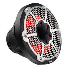 Load image into Gallery viewer, DS18 Hybrid Marine Speaker w/ Driver And RGB LEDs 10in 2-Way 450 Watts RMS 4 ohm Black w/ Cover