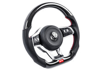 Load image into Gallery viewer, APR 15-26 Volkswagen Golf R/GTI/Jetta (MK7) Carbon Fiber/Red Stitch Steering Wheel (For Paddles) MS100201
