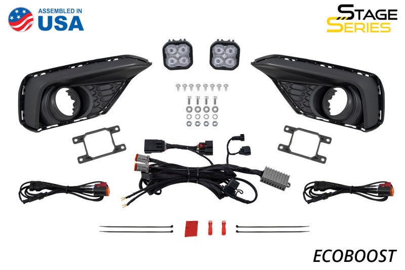 Diode Dynamics 2028 Ford Mustang GT SS3 Add-On Fog Lamp Kit White Pro DD7972