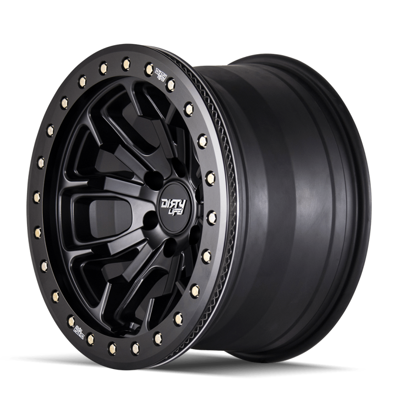 Dirty Life 9303 DT-1 20x9 / 6x135 BP / 12mm Offset / 87.1mm Hub Matte Black Wheel - Beadlock - GTR Auto