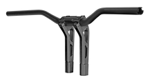 Load image into Gallery viewer, Performance Machine Phatbar H-Bar Assy, 9in Riser, 1-1/4in Bar, Int Wire, Gauge Mount - Black Ops