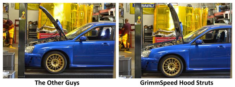 GrimmSpeed 02-07 Subaru Inpreza/WRX/STi Hood Struts - GTR Auto