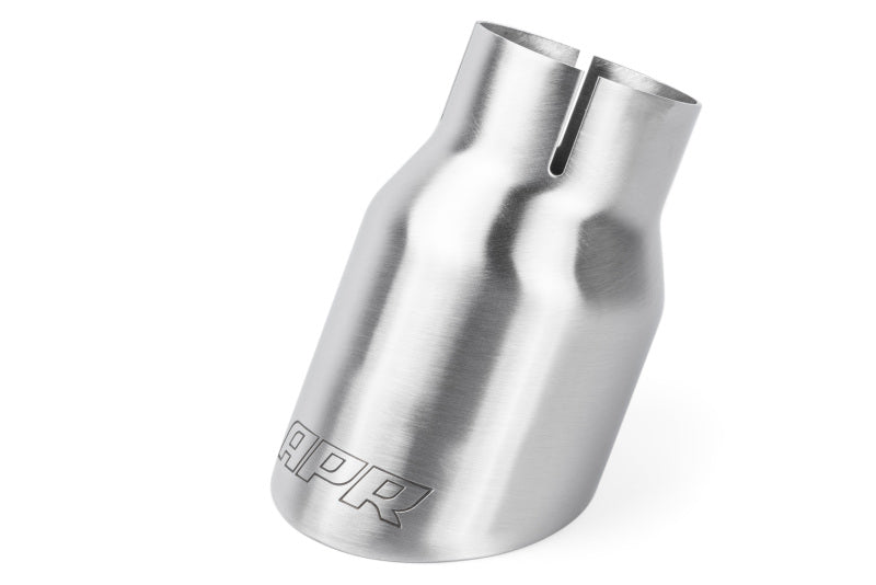 APR Double-Walled 3.5in Slash-Cut Tips - Brushed Silver - Set of 2 TPK0007