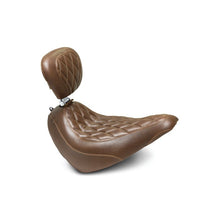 Load image into Gallery viewer, Mustang 18-21 Harley Softail Slim Wide Tripper Solo Seat w/Driver Backrest Diamond - Brown