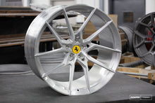 Load image into Gallery viewer, Vossen x Novitec NF8 21x9in - 5x114.3 BP - ET35 - Brushed Gloss Clear Ferrari 488 / F8 Front Wheel