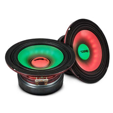 Load image into Gallery viewer, DS18 6.5in 250 Watts RMS 4ohm Mid Range Loudspeaker w/Translucent Dust Cap and Cone w/RGB LED Lights