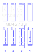 Load image into Gallery viewer, King Engine Bearings Holden Alloytec 175/190 (Size +.026mm) Main Bearing Set GMB4272SI.026