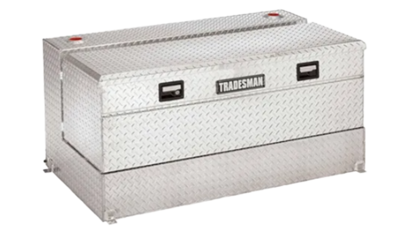 Tradesman Aluminum L-Shape Liquid Storage Tank Combo (56in. / 92 Gallon Capacity) - Brite 3256
