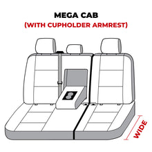 Load image into Gallery viewer, Covercraft 22-24 Dodge RAM Mega Polycotton SeatSaver Custom Second Row Seat Covers - Charcoal