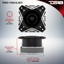Load image into Gallery viewer, DS18 4in Super Bullet Tweeter 250 Watts RMS 1.5in Titanium Vc 8 ohm