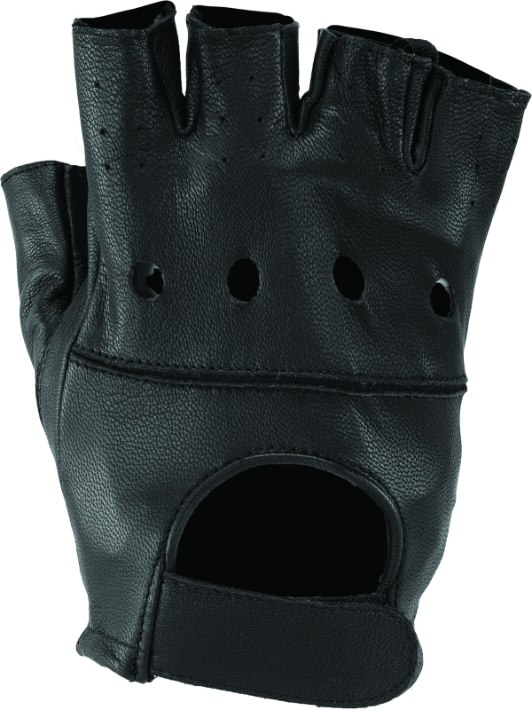 Kuryakyn Leather By River Road Diamond Shorty Gloves Black Womens -2XL 094500