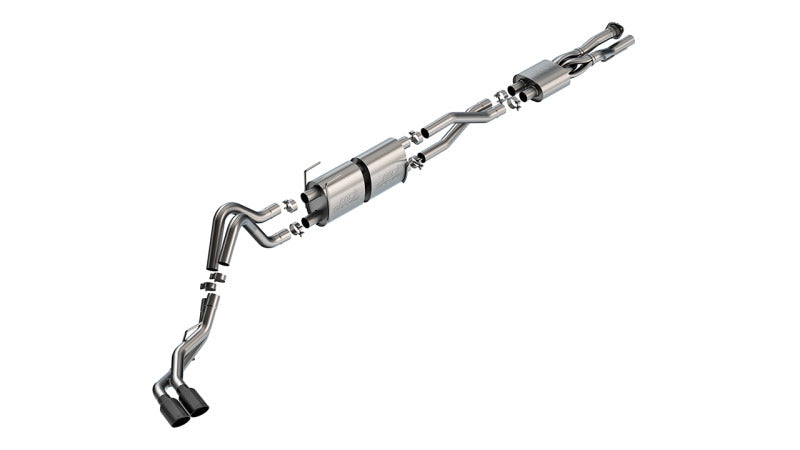 Borla 20-26 Ford F250/F350 SD 7.3L V8 CC SB (160in WB) (SRW) S-Type Cat-Back Exhaust - Blk Chrome 141016BC