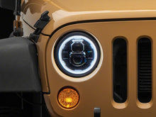 Load image into Gallery viewer, Raxiom 07-18 Jeep Wrangler JK Axial 7-In LED Headlights w/ DRL Turn Signals- Black Housing (Clear)