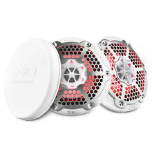 Load image into Gallery viewer, DS18 NXL-M Series Speaker w/ RGB LED Lights 6.5in 2-Way 100 Watts RMS 4 ohm White w/ Cover