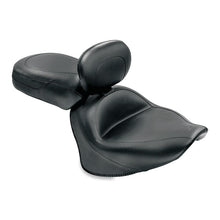 Load image into Gallery viewer, Mustang 07-17 Yamaha V-Star 1300, 1300 Tourer Wide Touring 2PC Seat w/Driver Backrest - Black