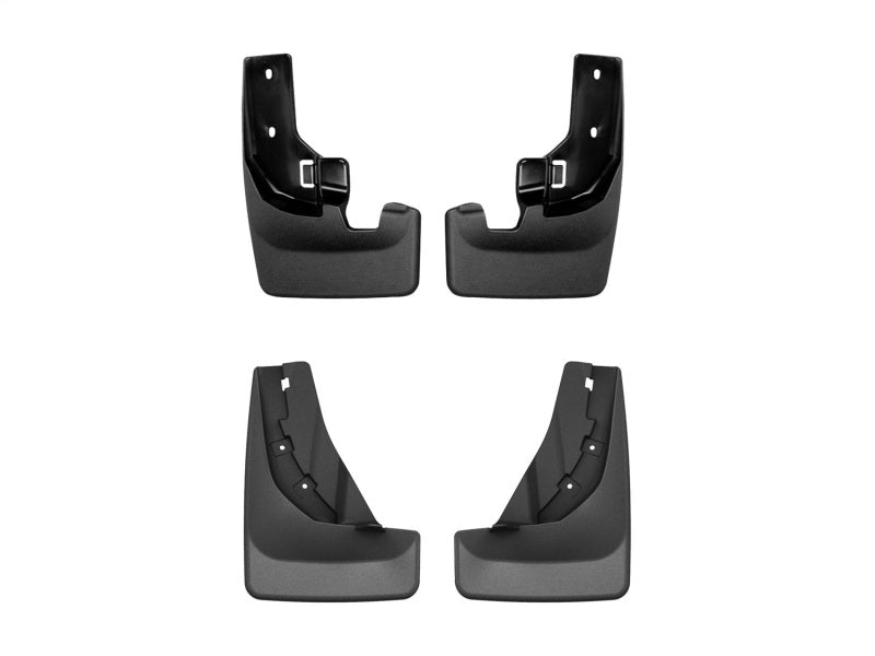 WeatherTech 24-26 Nissan Rogue Front & Rear Mudflaps - Black 110135-120189