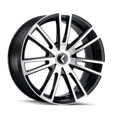 Load image into Gallery viewer, Kraze KR183 Spectra 22x8.5 / 5x110/127 BP / 38mm Offset / 72.62mm Hub Gloss Black Machined Wheel