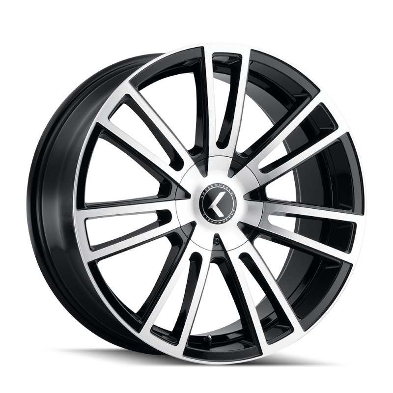 Kraze KR183 Spectra 18x8 / 5x110/127 BP / 40mm Offset / 72.62mm Hub Gloss Black Machined Wheel