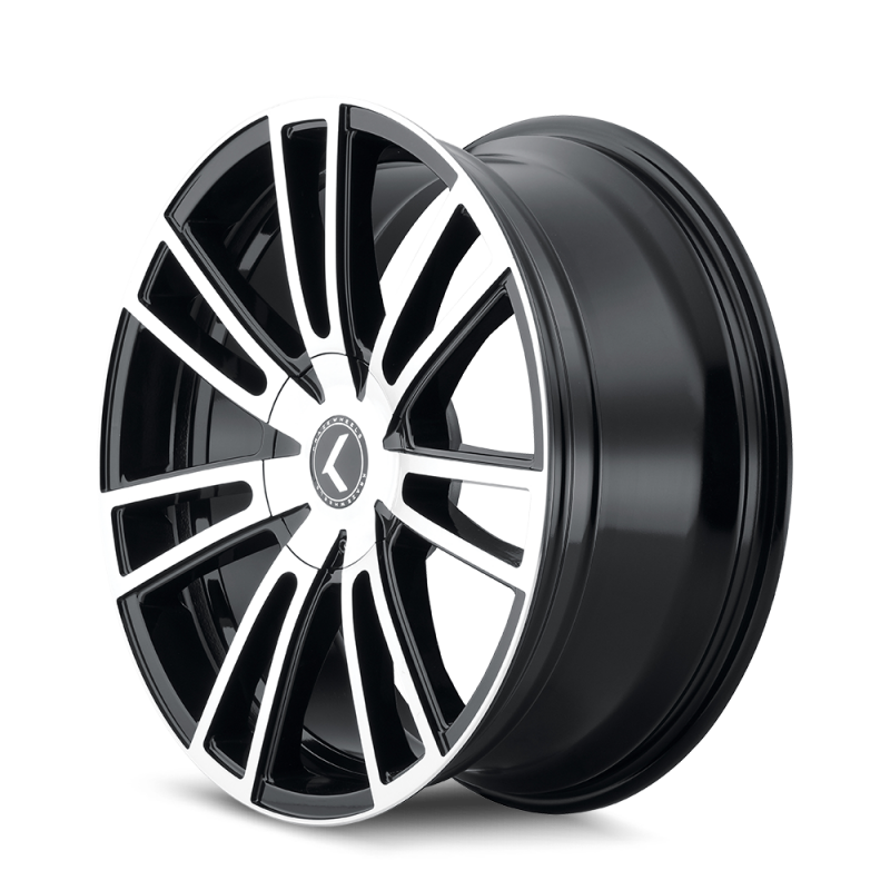 Kraze KR183 Spectra 20x8.5 / 5x108/114.3 BP / 38mm Offset / 72.62mm Hub Gloss Black Machined Wheel