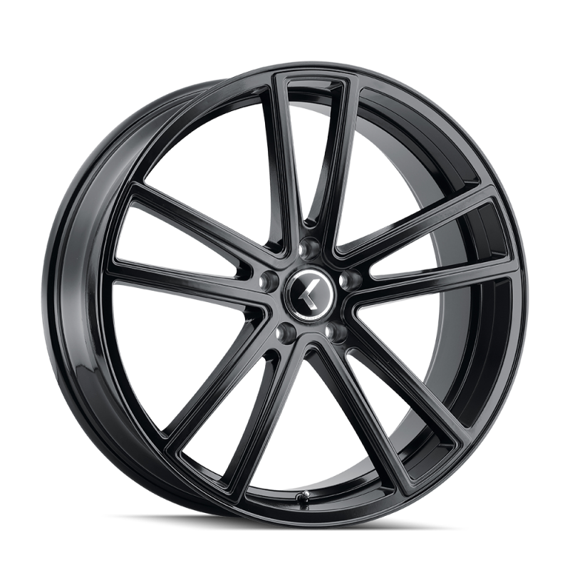 Kraze KR190 Lusso 18x8 / 5x112 BP / 40mm Offset / 66.56mm Hub Gloss Black Wheel