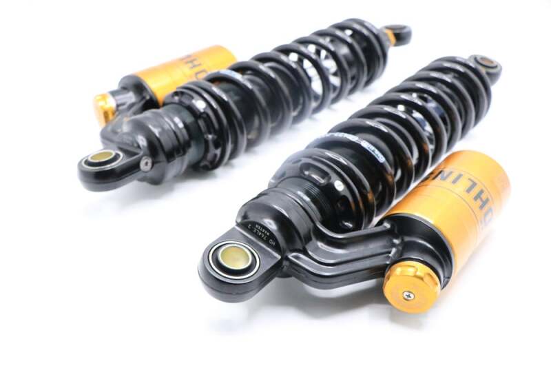 Ohlins 91-17 Harley-Davidson Dyna FXD STX 36 Blackline Shock Absorber w/ Gold Accents HD 764LE