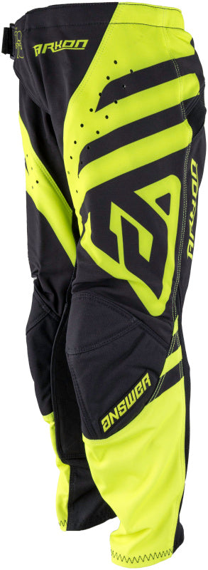 Answer 25 Arkon Nitrus Pants Black/Hyper Acid Youth Size - 28