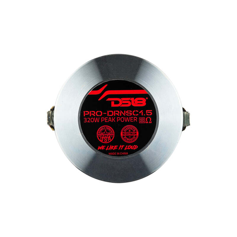 DS18 1in Drivers Twist-On Throat 160 Watts RMS 1.5in Composite Polyamide Vc 8 ohm