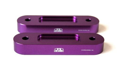 BLOX Honda S2000 Racing Front 12mm Thin Spacer Bump Steer Kit - Red (Lowered 1in and more) - GTR Auto