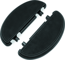 Load image into Gallery viewer, Bikers Choice 82-Up FLH FLT 86-17 FLST Black Half-Moon Floorboard Kit