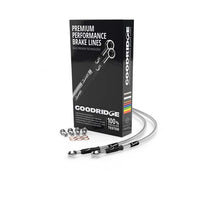 Load image into Gallery viewer, Goodridge 2008 Harley-Davidson FLH/FLT (w/ABS) Clear Front Brake Line w/Clear Fitting HD0099-1FC-CL