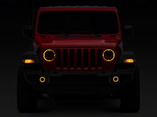 Load image into Gallery viewer, Raxiom 18-23 Jeep Wrangler JL Axial Series 9-In Angel Eye LED Headlights- Black Housing (Clear Lens)