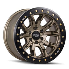 Load image into Gallery viewer, Dirty Life 9303 DT-1 17x9 / 5x127 BP / -12mm Offset / 78.1mm Hub Satin Gold Wheel - Sim. Beadlock - GTR Auto