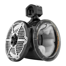 Load image into Gallery viewer, DS18 Marine And Powersports Towers 8in RGB LED Lights Black Carbon Fiber Speakers Not Included
