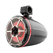 Load image into Gallery viewer, DS18 Marine And Psports Towers With Built In 8in 1in Driver 180 Watts RMS RGB LEDs Blk Crbn Fiber