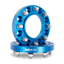 Load image into Gallery viewer, Borne Off-Road Wheel Spacers - 8X170 - 125 - 32mm - M14 - Blue