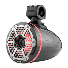 Load image into Gallery viewer, DS18 Marine And Powersports Towers 6.5in 100 Watts RMS RGB LED Lights Black Carbon Fiber