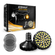 Load image into Gallery viewer, XK Glow Motorcycle Front LED Turn Signal Kit - Flat Style Smoked Lenses XK1157F-WA-S