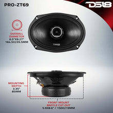 Load image into Gallery viewer, DS18 6x9in Coaxial Loudspeaker 275 Watts RMS 4 ohm Mid-Range Water Resistant Cone