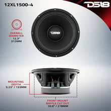 Load image into Gallery viewer, DS18 12in 750 Watts RMS 4 ohm Mid-Range Loudspeakers