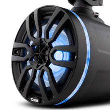 Load image into Gallery viewer, DS18 Marine And Powersports Towers 8in 125 Watts RMS RGB LED Lights Red